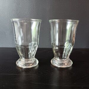 Vintage Pedestal Juice Glasses